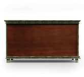 Corsica Ultra-Wide Crockery Unit Carved Solid Mango Wood Clear Glass Sideboard Storage Cabinet & Chest